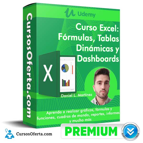 Curso Excel – Fórmulas, Tablas Dinámicas y Dashboards – Udemy