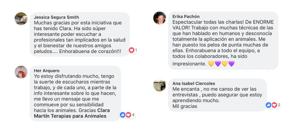 Curso Mi Animal Salud Equilibrio y Bienestar testimonios - Curso Mi Animal Salud Equilibrio y Bienestar