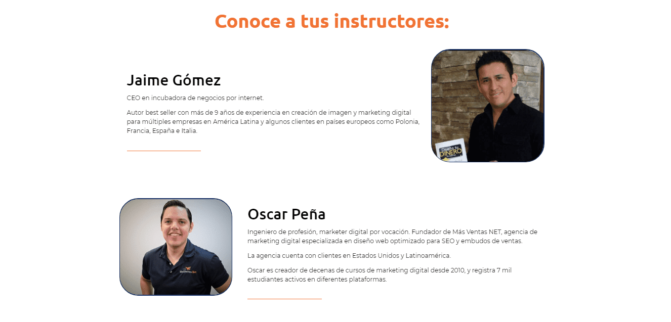 mentores 1 Curso SEO Local Pro Oscar Peña