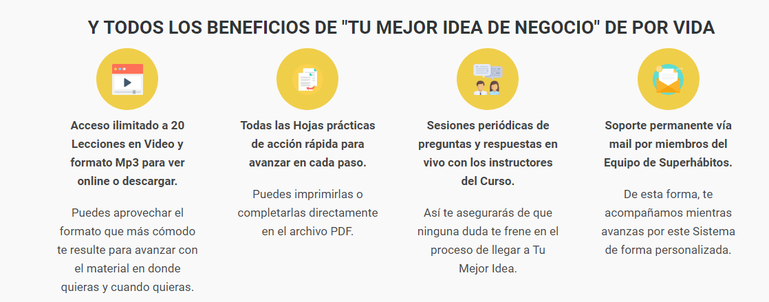 Tu Mejor Idea de Negocio Súper Hábitos cursosengrupoorg BONOS 2 Tu Mejor Idea de Negocio Súper Hábitos